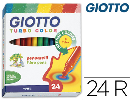 24 rotuladores Giotto Turbo Color